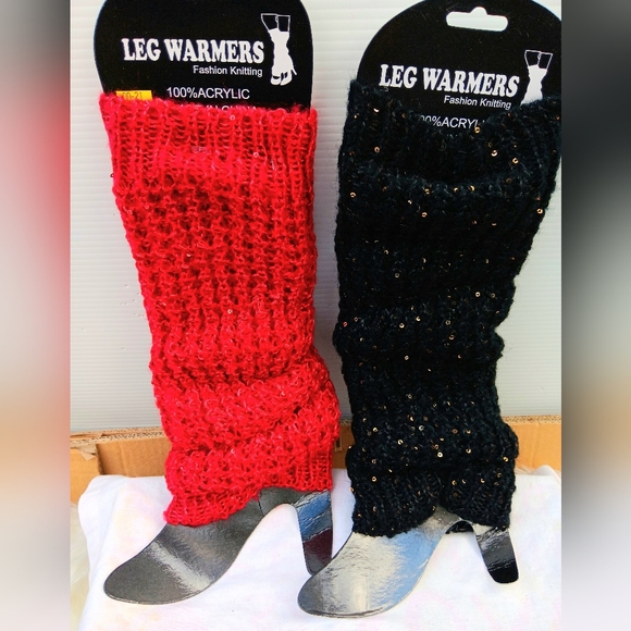 KNITTED GLITTER - Winter Leg Warmers - Picture 4 of 12